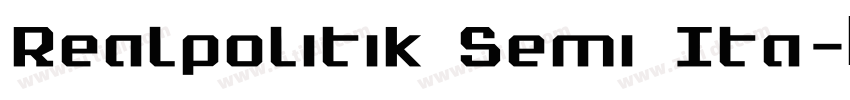 Realpolitik Semi Ita字体转换
